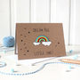 Personalised New Baby Rainbow Card, Dream Big, thumbnail 6 of 8