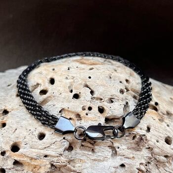 Understated Mesh Stainless Steel Bracelet Gift For Him, 2 of 5