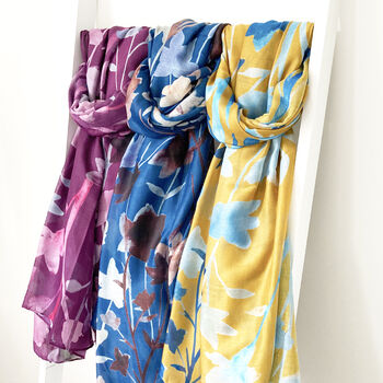 Watercolour Floral Scarf, 5 of 9