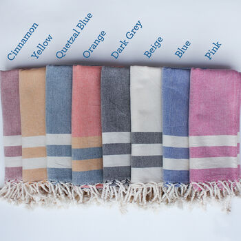 Personalised Cotton Towel Set, Anniversary Gift Set, 8 of 11