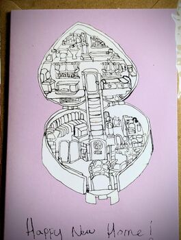 Happy New Home 90s Inspired Moving Card, 3 of 5