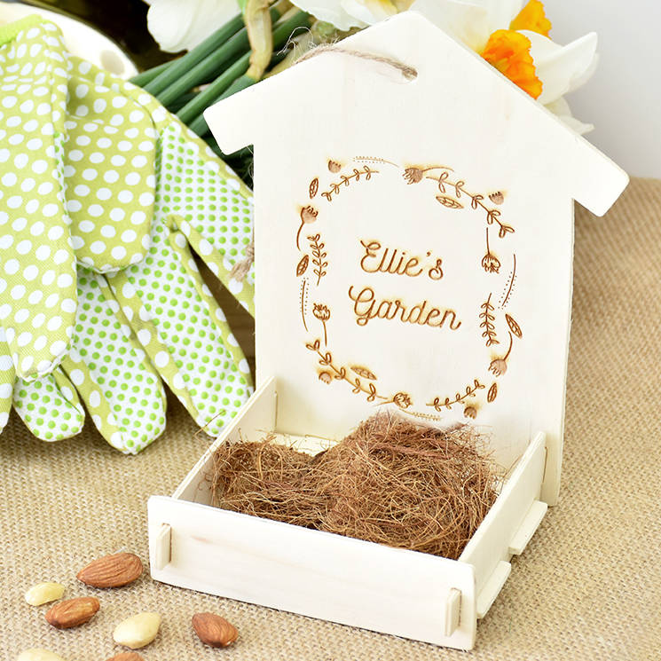 Personalised Wooden Bird Feeder Kit By Ellie Ellie