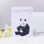 'Happy Birthday' Panda Card, thumbnail 1 of 2