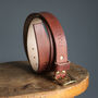 Personalised Leather Belt Brown, thumbnail 1 of 8