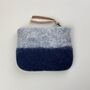 Fair Trade Handmade Felt Ombre Two Tone Zip Purse, thumbnail 7 of 12