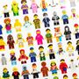 Lego Minifigure 1000 Piece Puzzle, thumbnail 3 of 4