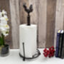 Brown Iron Cockerel Kitchen Roll Holder Metal Stand, thumbnail 8 of 10