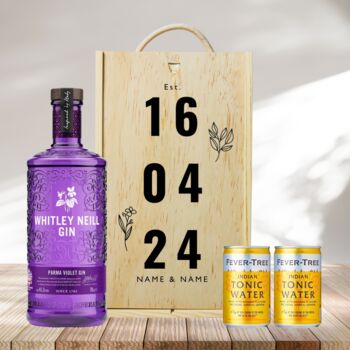 Personalised Whitley Neill Gin Anniversary Gift Set, 3 of 6