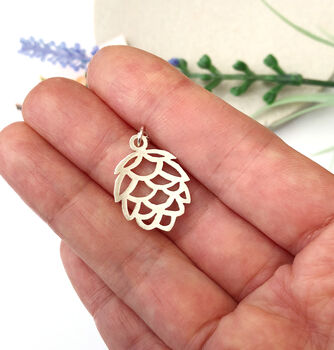 Sterling Silver Pinecone Necklace, 3 of 9