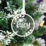 Personalised Glitter Bauble Christmas Decoration, thumbnail 4 of 6
