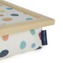 Cushioned Lap Tray In Multi Spots With Wooden Frame, thumbnail 5 of 7