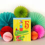 Mini Crocodile 5th Birthday Card, thumbnail 3 of 4