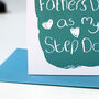 First Father's Day As My Step Dad Card, thumbnail 4 of 8