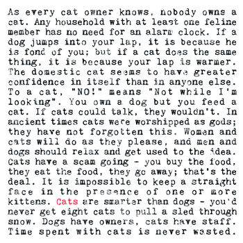 Set Of Two Ceramic Cat Lover Coasters In Gift Box, 5 of 10