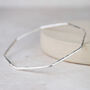 Sterling Silver Geo Octagon Bangle, thumbnail 1 of 3