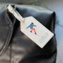 Personalised Snowboarding Luggage Tag, thumbnail 1 of 2