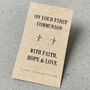 Holy Communion Cross Earrings In Sterling Silver, thumbnail 4 of 4