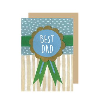 'Best Dad' Greetings Card, 2 of 2