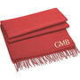 Classic Woven Scarf With Personalised Embroidered Initials, thumbnail 1 of 11