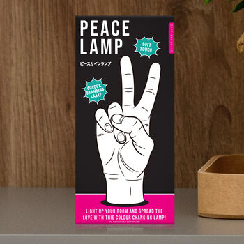 Colour Changing Peace Sign Lamp, 4 of 4