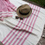 Personalised Bride Gift, Beach Towel Set, thumbnail 4 of 12