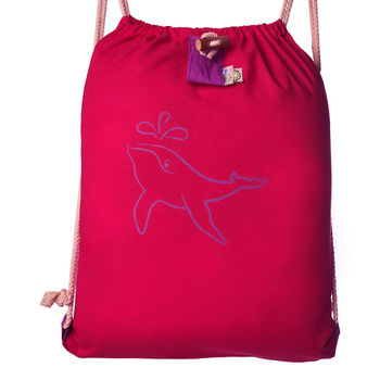 Humpback Whale Roll Up Drawstring Rucksack, 4 of 7