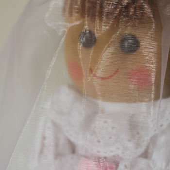 Personalised Bride Rag Doll, 2 of 4