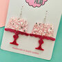 Jelly On A Plate Glitter Resin Earrings, thumbnail 5 of 5