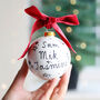 Personalised Family Names Christmas Bauble, thumbnail 1 of 2