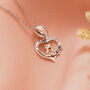 Pit Bull Sterling Silver Heart Necklace Personalised Gift, thumbnail 1 of 7