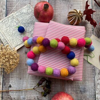 Pink Stripe Fibre Pattern Paper Size Wrapping Paper Sheet, 3 of 5