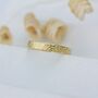 Ocean Waves Ripples Solid Gold Textured Wedding Ring, thumbnail 1 of 8