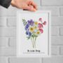 Personalised Birth Flower Family Print, thumbnail 3 of 12