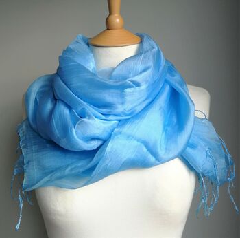 Bianca Silk Chiffon Scarf In Selection Of Colours, 7 of 7
