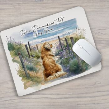 Personalised Tibetain Spaniel Dog Beach Walk Collection, 5 of 8