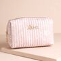 Personalised Small Rose Celestial Linen Wash Bag, thumbnail 1 of 5