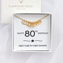80th Birthday Necklace – Eight Rings For Eight Decades, thumbnail 1 of 5