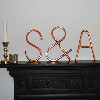 Copper Decorative Letters And Symbols Wall Art, 9 of 12