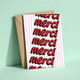 Merci Thank You Greeting Card, thumbnail 1 of 3