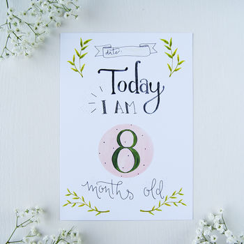 Baby 1st Year Milestone Cards, 5 of 7