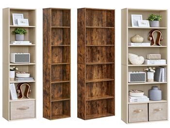 Industrial Bookcase Shelving Unit Storage Organiser, 10 of 10