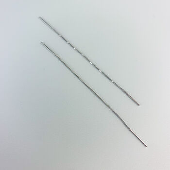 Sterling Silver Chain Threader Earrings, 4 of 5