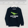 Personalised Dinosaur Established Jumper, thumbnail 1 of 3