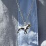 Personalised French Bulldog Sterling Silver Necklace, thumbnail 1 of 7