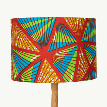 African Wax Print Geometric Lamp Shades, 6 of 12