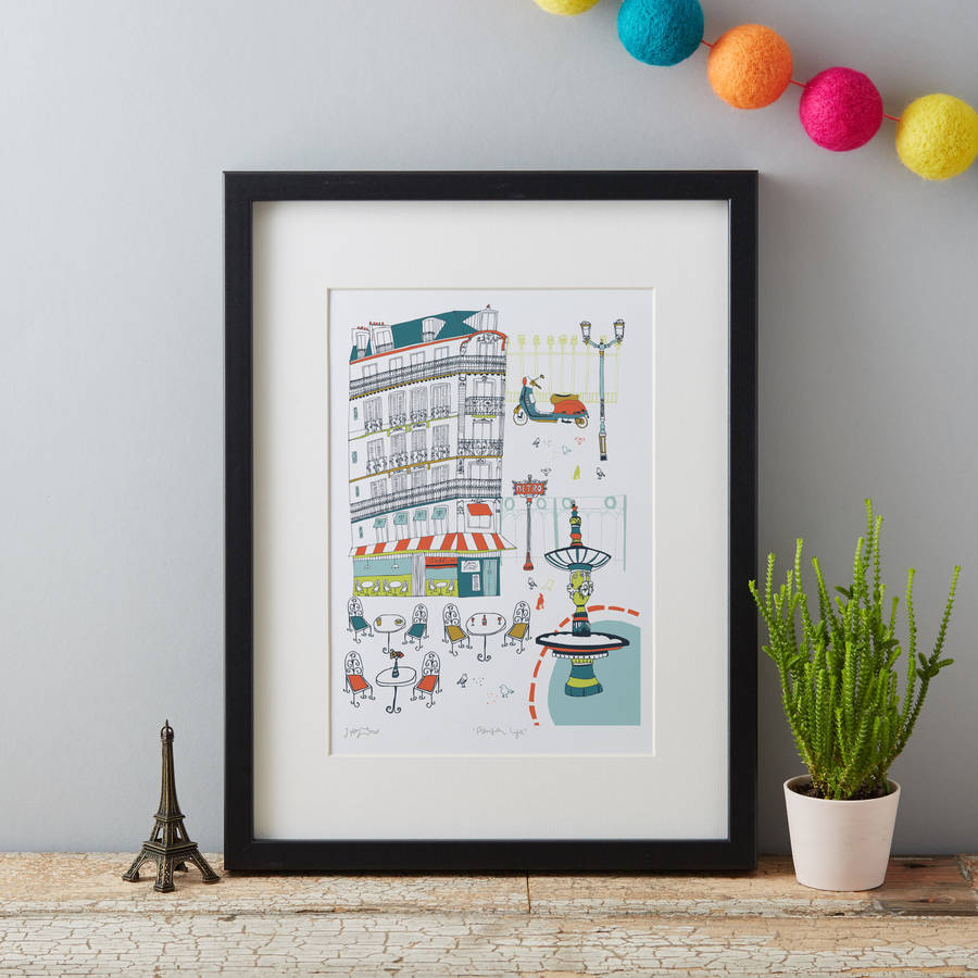 Paris Art Print By Jessica Hogarth 