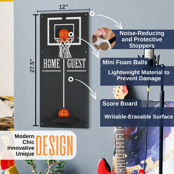 Basketball Metal Wall Hanging Game, 6 of 9