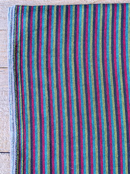 Nepali Cotton Scarf, Bold Stripes, Ethically Handmade, 8 of 8