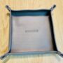 Personalised Grey Leather Valet Tray, thumbnail 2 of 12