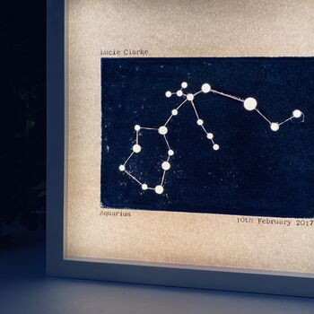 Personalised Star Sign Constellation LED Lamp, 6 of 7